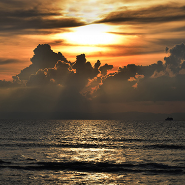 Sunset at Laxmanpur Beach